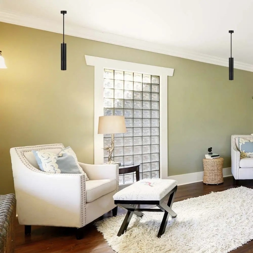 Подвесная люстра 1xGU10/35W/230V 30 cm черная