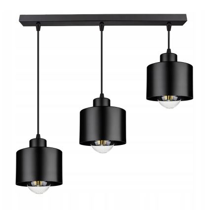 Подвесная люстра 3xE27/35W/230V черный