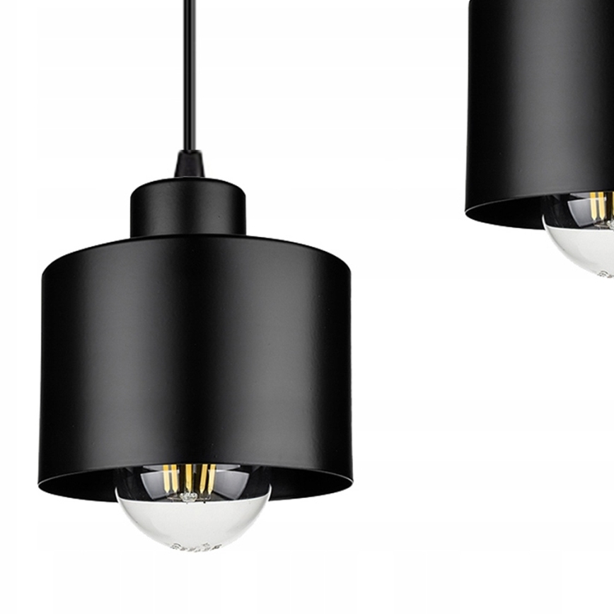 Подвесная люстра 3xE27/35W/230V черный