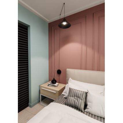 Подвесная люстра ABRAMO 1xE27/15W/230V черный