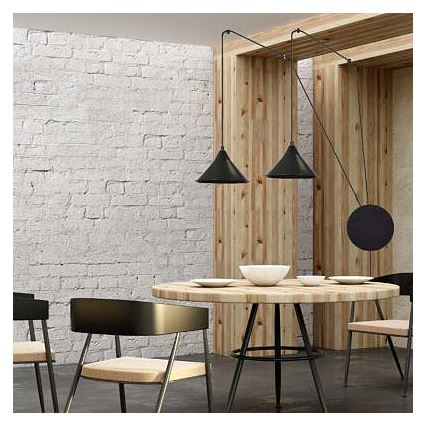 Подвесная люстра ABRAMO 2xE27/15W/230V черный