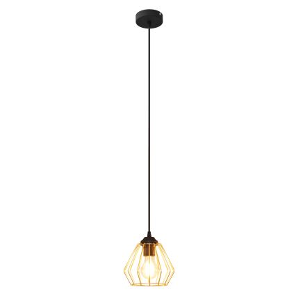 Подвесная люстра AGAT 1xE27/15W/230V золотой/черный
