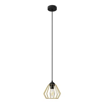 Подвесная люстра AGAT 1xE27/15W/230V золотой/черный