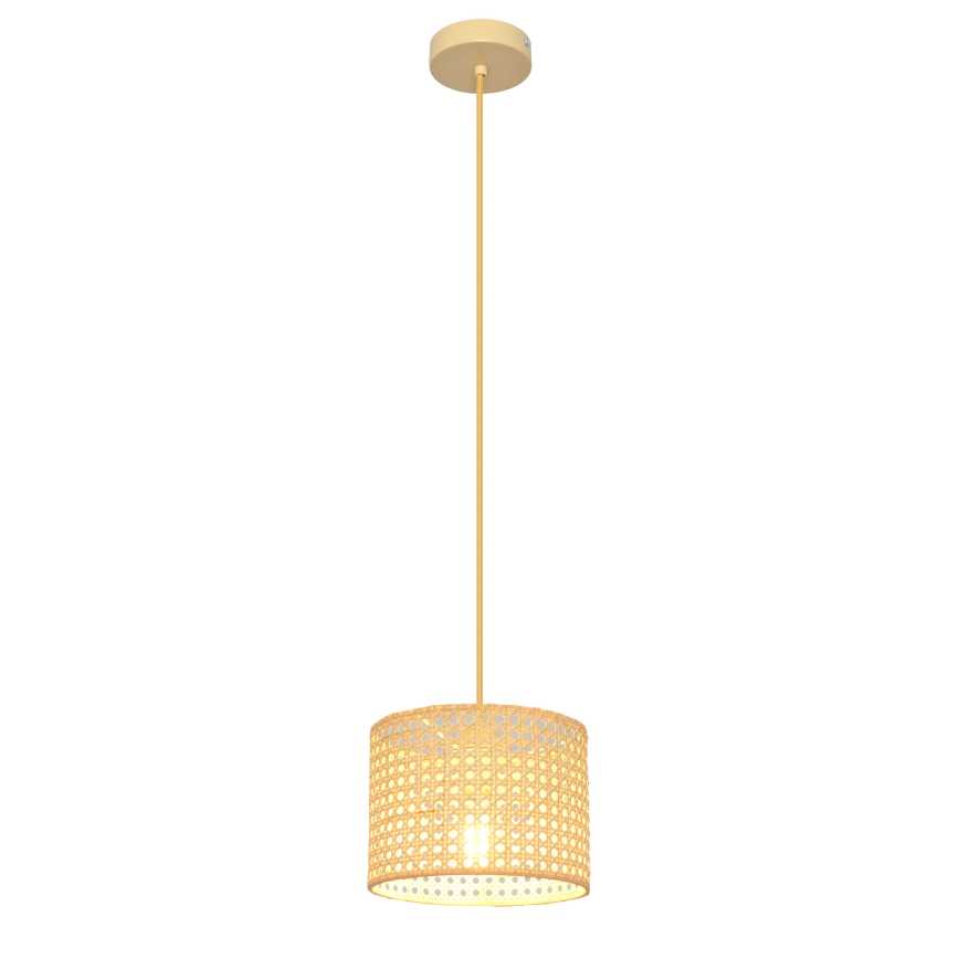 Подвесная люстра ALBA 1xE27/15W/230V диаметр 20 см ротанг