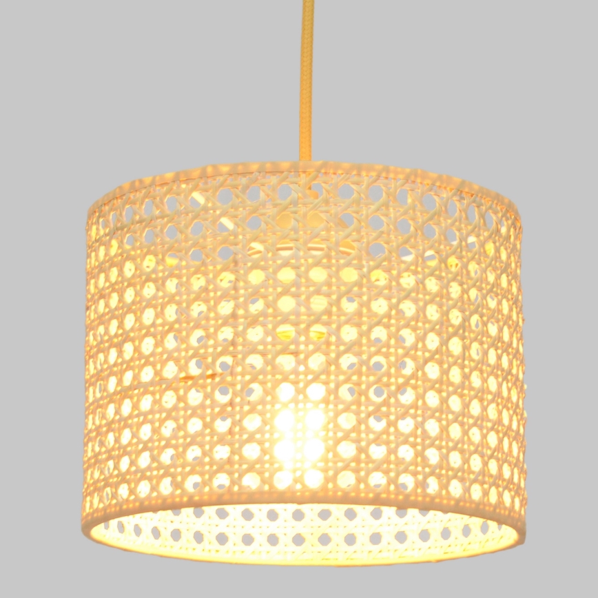 Подвесная люстра ALBA 1xE27/15W/230V диаметр 20 см ротанг