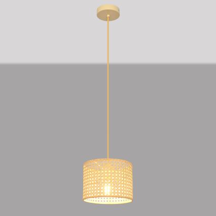 Подвесная люстра ALBA 1xE27/15W/230V диаметр 20 см ротанг