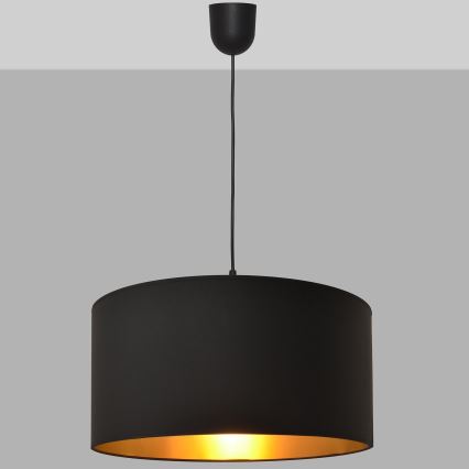 Подвесная люстра ALBA 1xE27/15W/230V диаметр 40 м черный/золотистый
