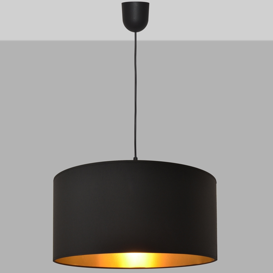 Подвесная люстра ALBA 1xE27/15W/230V диаметр 40 м черный/золотистый