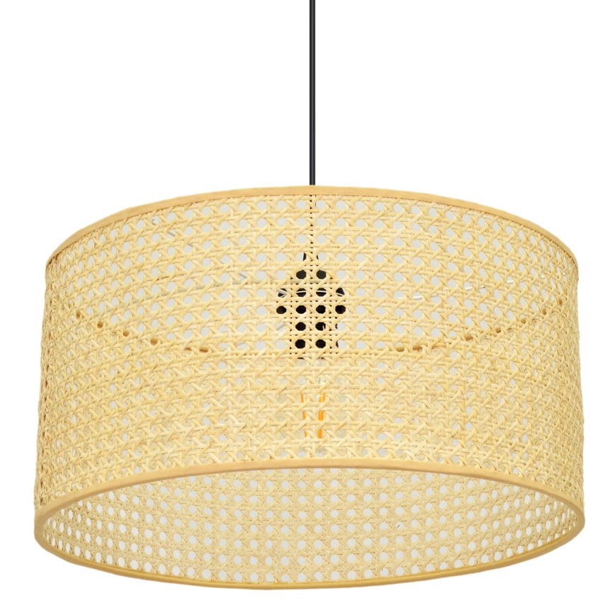 Подвесная люстра ALBA 1xE27/15W/230V диаметр 40 см ротанг/черный