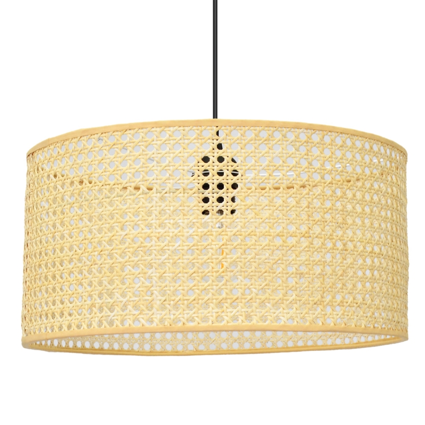 Подвесная люстра ALBA 1xE27/15W/230V диаметр 40 см ротанг/черный