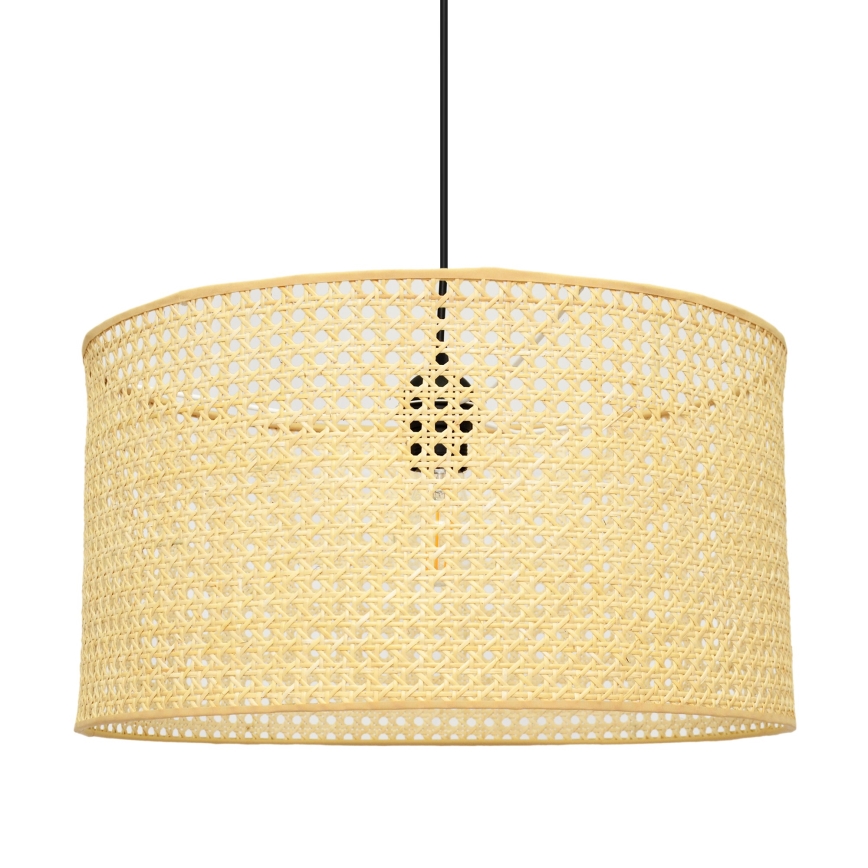 Подвесная люстра ALBA 1xE27/15W/230V диаметр 45 см ротанг/черный