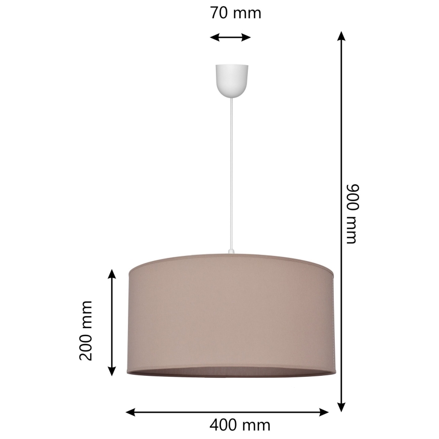 Подвесная люстра ALBA 1xE27/15W/230V ⌀ 40 cm бежевая