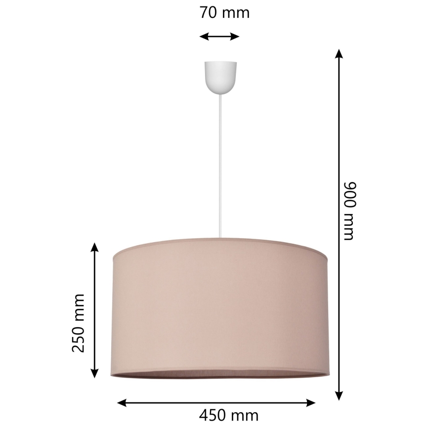 Подвесная люстра ALBA 1xE27/15W/230V ⌀ 45 cm бежевая