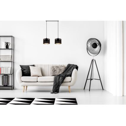 Подвесная люстра ALDO 2xE27/60W/230V черный