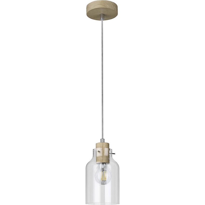 Подвесная люстра ALESSANDRO 1xE27/60W/230V дуб