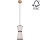 Подвесная люстра AMIGO 1xE27/25W/230V дуб – сертифицировано FSC