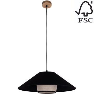 Подвесная люстра AMIGO 1xE27/60W/230V дуб – сертифицировано FSC