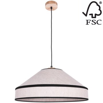 Подвесная люстра AMIGO 1xE27/60W/230V дуб – сертифицировано FSC