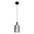 Подвесная люстра ARCADIA 1xE27/60W/230V диаметр 13 см черный/дымчатый