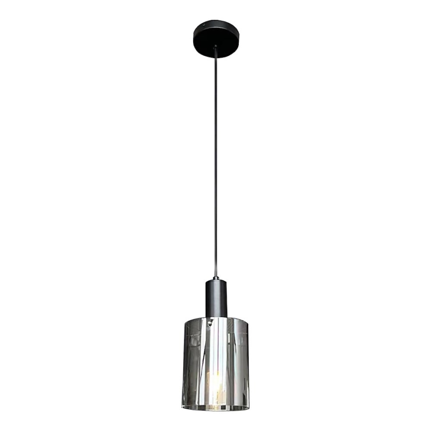 Подвесная люстра ARCADIA 1xE27/60W/230V диаметр 13 см черный/дымчатый
