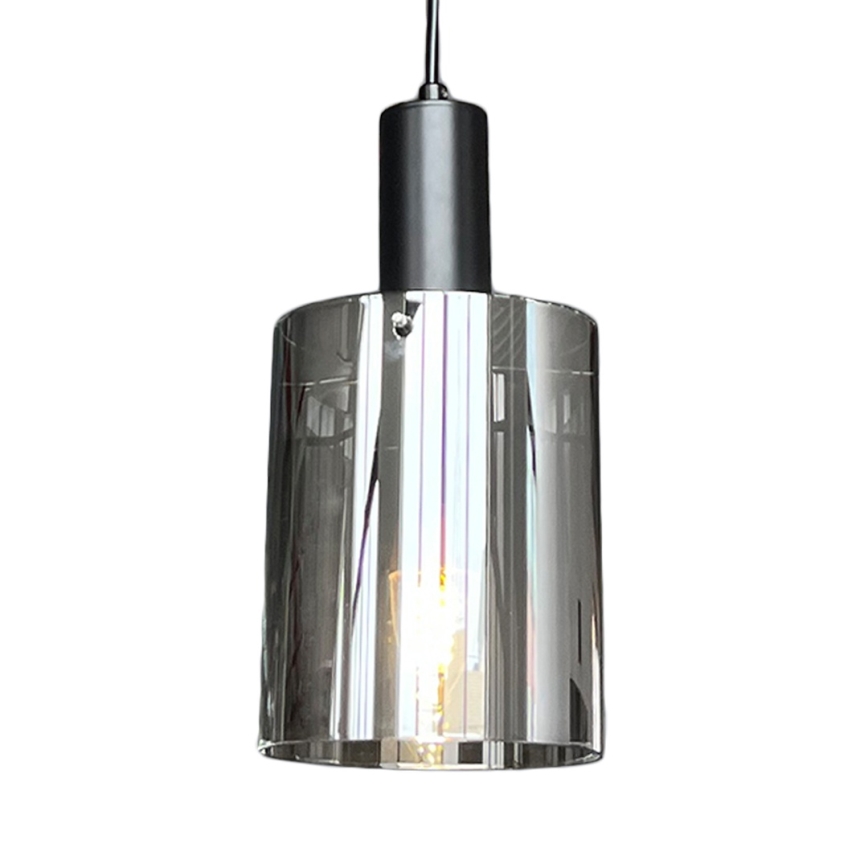 Подвесная люстра ARCADIA 1xE27/60W/230V диаметр 13 см черный/дымчатый