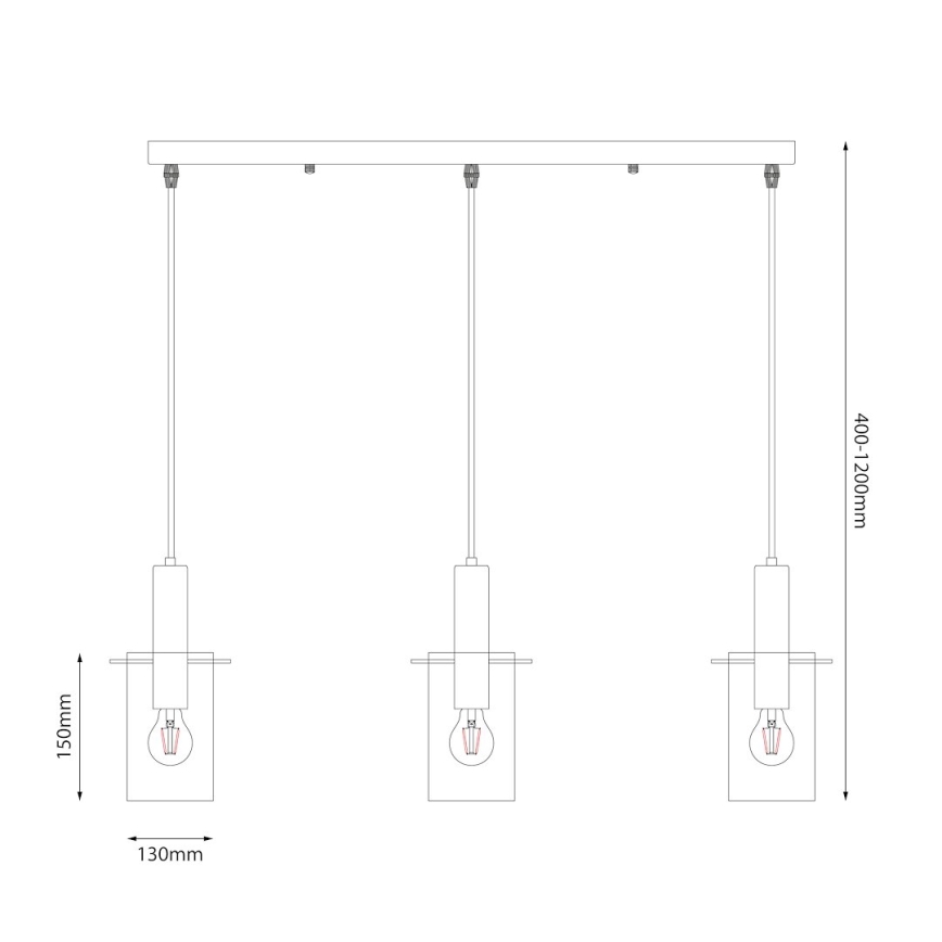 Подвесная люстра ARCADIA 3xE27/60W/230V золотистый/дымчатый