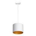 Подвесная люстра ARDEN 1xE27/60W/230V диаметр 18 см белая/золотая