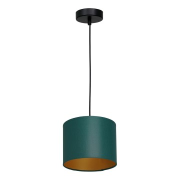 Подвесная люстра ARDEN 1xE27/60W/230V диаметр 18 см зеленая/золотая