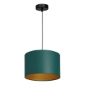 Подвесная люстра ARDEN 1xE27/60W/230V диаметр 25 см зеленая/золотая