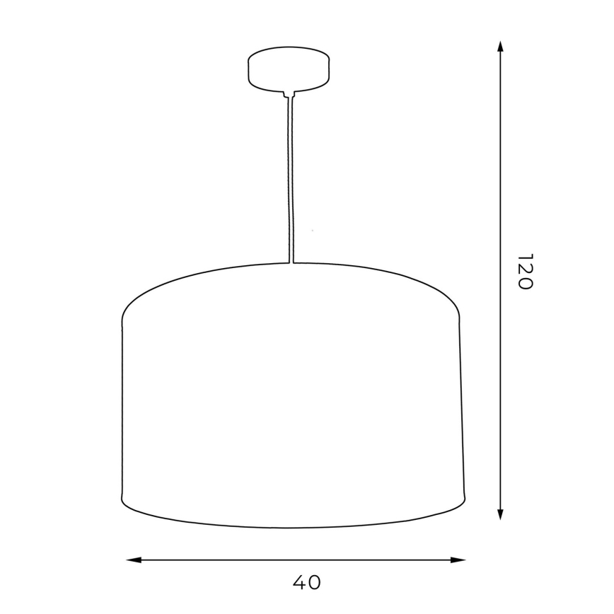 Подвесная люстра ARDEN 1xE27/60W/230V диаметр 40 см белая/золотая