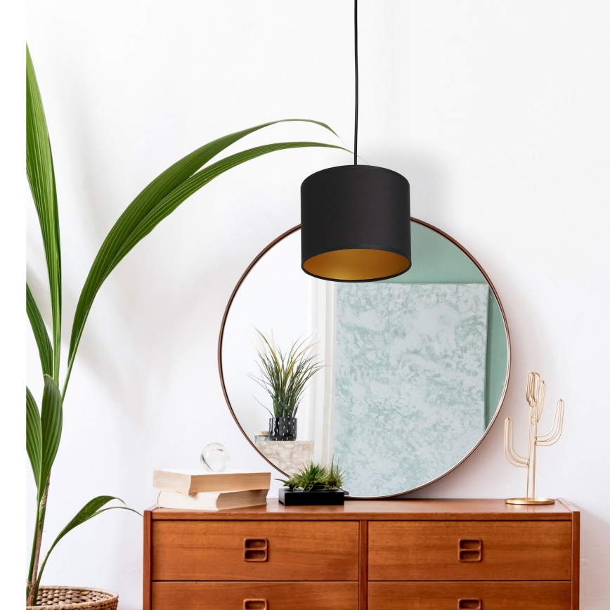 Подвесная люстра ARDEN 1xE27/60W/230V ⌀ 18 cm черная/золотая