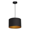 Подвесная люстра ARDEN 1xE27/60W/230V ⌀ 25 cm черная/золотая