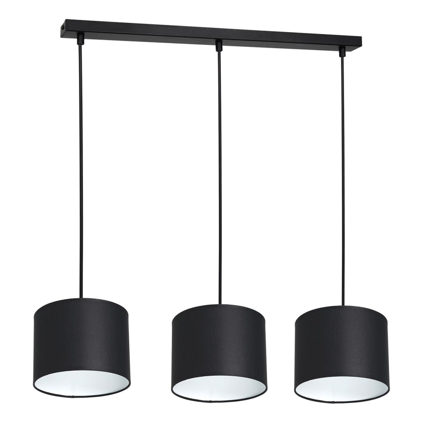 Подвесная люстра ARDEN 3xE27/60W/230V черная/белая