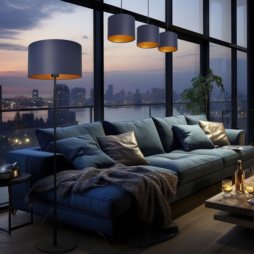 Подвесная люстра ARDEN 3xE27/60W/230V фиолетовая/золотая