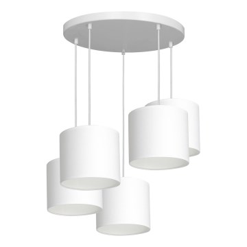 Подвесная люстра ARDEN 5xE27/60W/230V белая