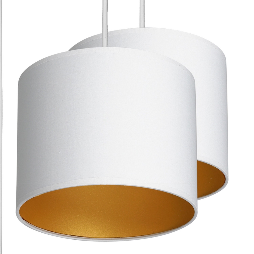 Подвесная люстра ARDEN 5xE27/60W/230V белая/золотая