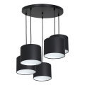 Подвесная люстра ARDEN 5xE27/60W/230V черная/белая