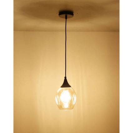 Подвесная люстра ASPA 1xE27/40W/230V черная