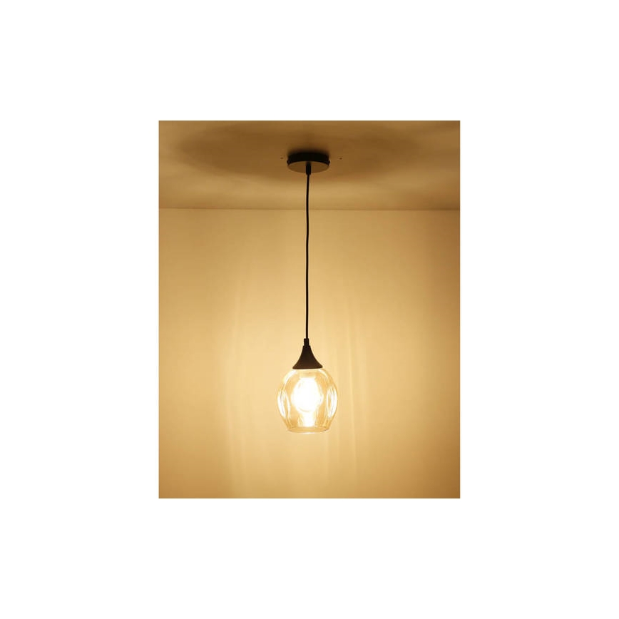 Подвесная люстра ASPA 1xE27/40W/230V черная