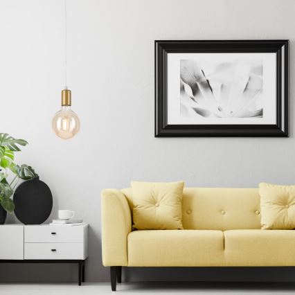 Подвесная люстра ASTRID 1xE27/60W/230V золотистый