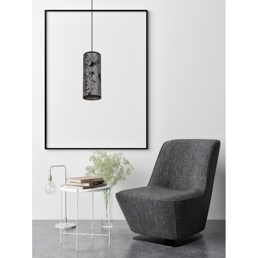 Подвесная люстра AVALO 1xE27/60W/230V серый/черный