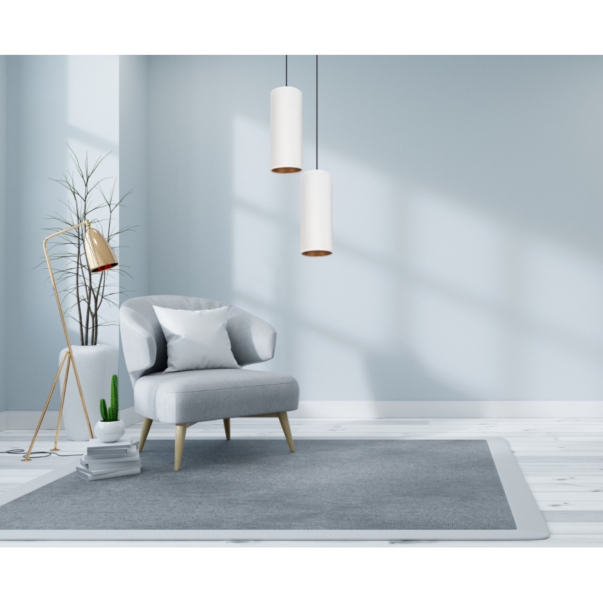 Подвесная люстра AVALO 2xE27/60W/230V диаметр 20 см белый