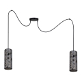 Подвесная люстра AVALO 2xE27/60W/230V серый/черный