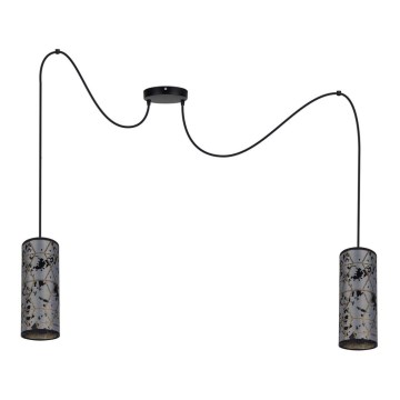Подвесная люстра AVALO 2xE27/60W/230V серый/черный