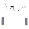 Подвесная люстра AVALO 2xE27/60W/230V серый