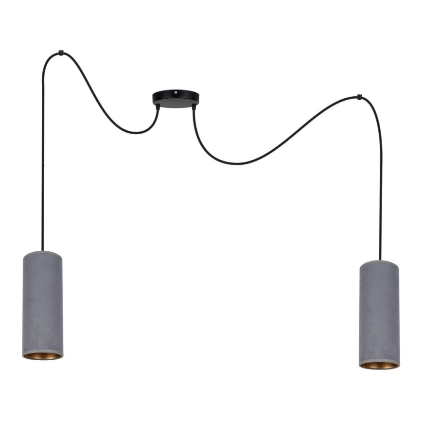 Подвесная люстра AVALO 2xE27/60W/230V серый