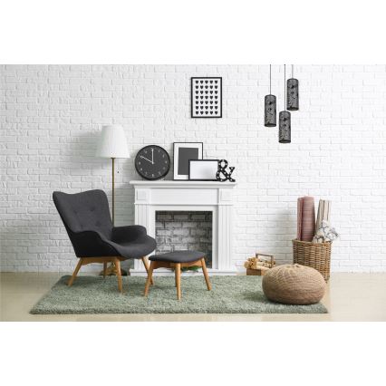 Подвесная люстра AVALO 3xE27/60W/230V диаметр 35 см серый/черный