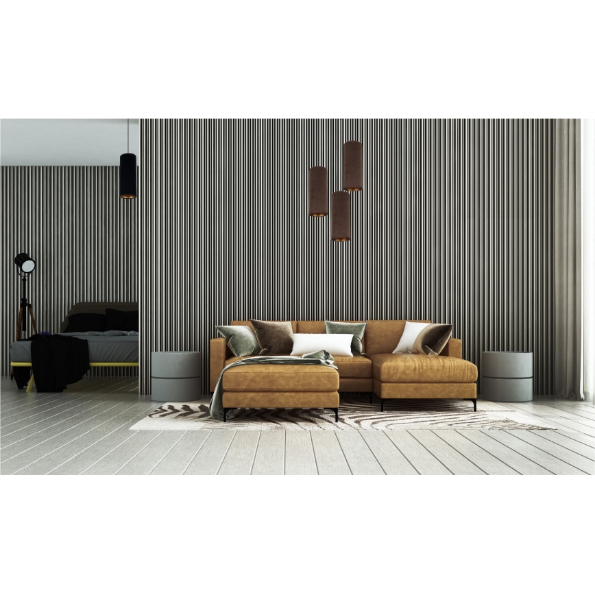 Подвесная люстра AVALO 3xE27/60W/230V диаметр 35 см коричневый