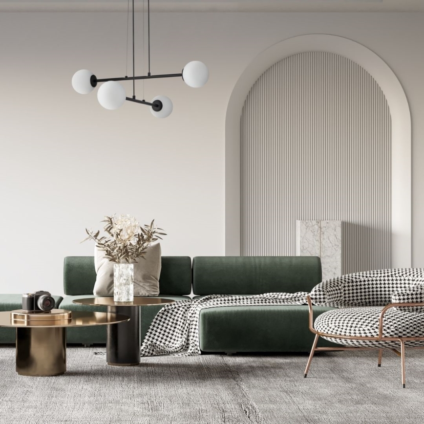 Подвесная люстра BALANS 4xG9/12W/230V черный