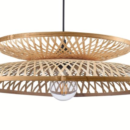 Подвесная люстра BALI 1xE27/20W/230V диаметр 60 см бамбук